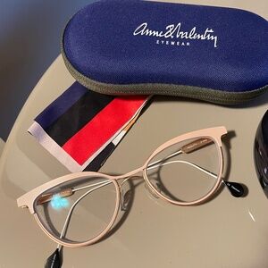 Anne et Valentin Reality 21A48 Pink/Gold/White Glasses *Frames Only*
